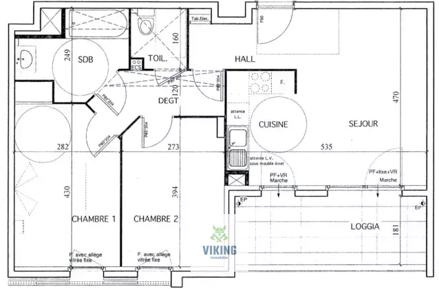 Superbe T3 en centre-ville